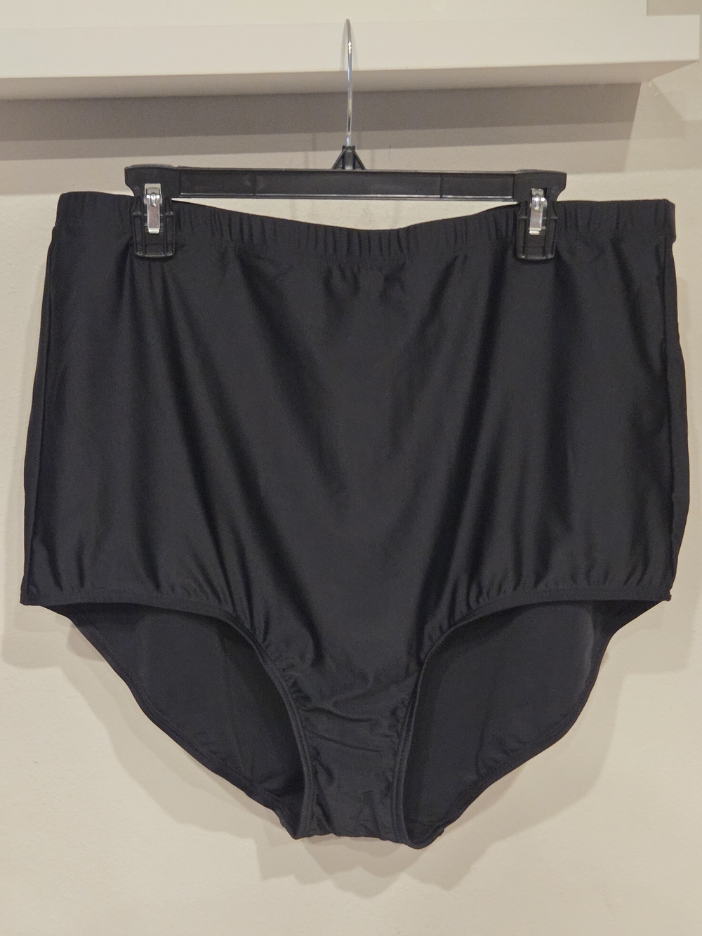 Swimsuits For All Women's High-Waist Swim Briefs in Black